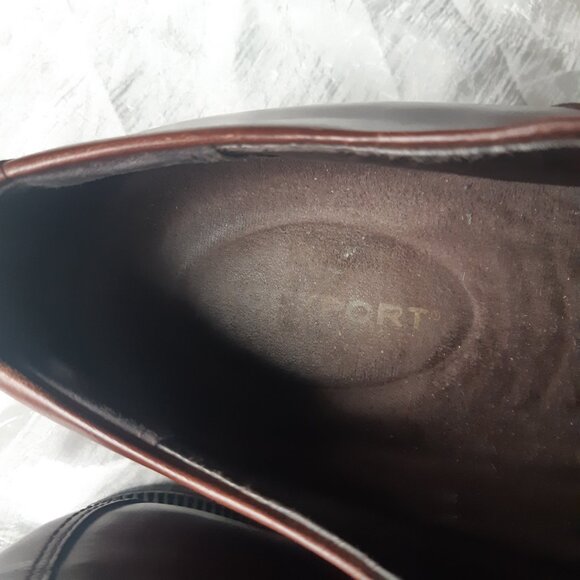 Rockport SZ 12D Men's Brown Cap Toe Oxfords w/ Rubber Sole - Picture 9 of 13